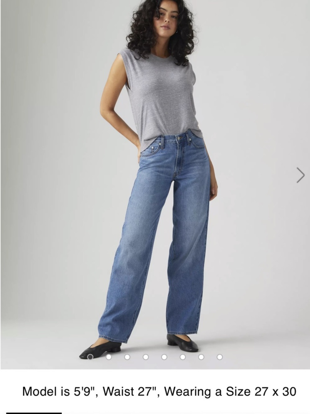 Levi's Baggy Dad Jeans in Heavy Check Wash